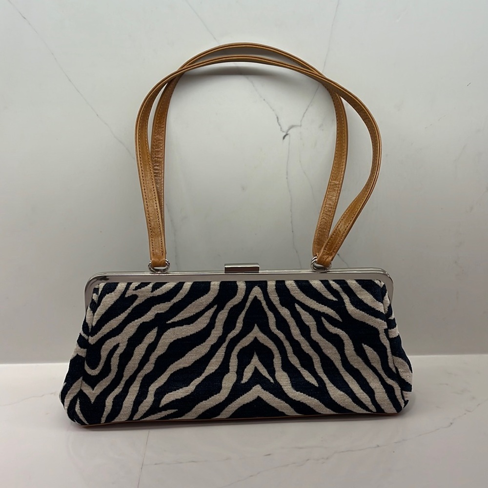 Glenda Gies Zebra Purse Leather Straps